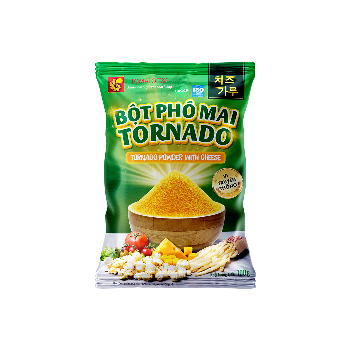 Bột Phô Mai lắc Tornado vị truyền thống 100g - Tomato TNP