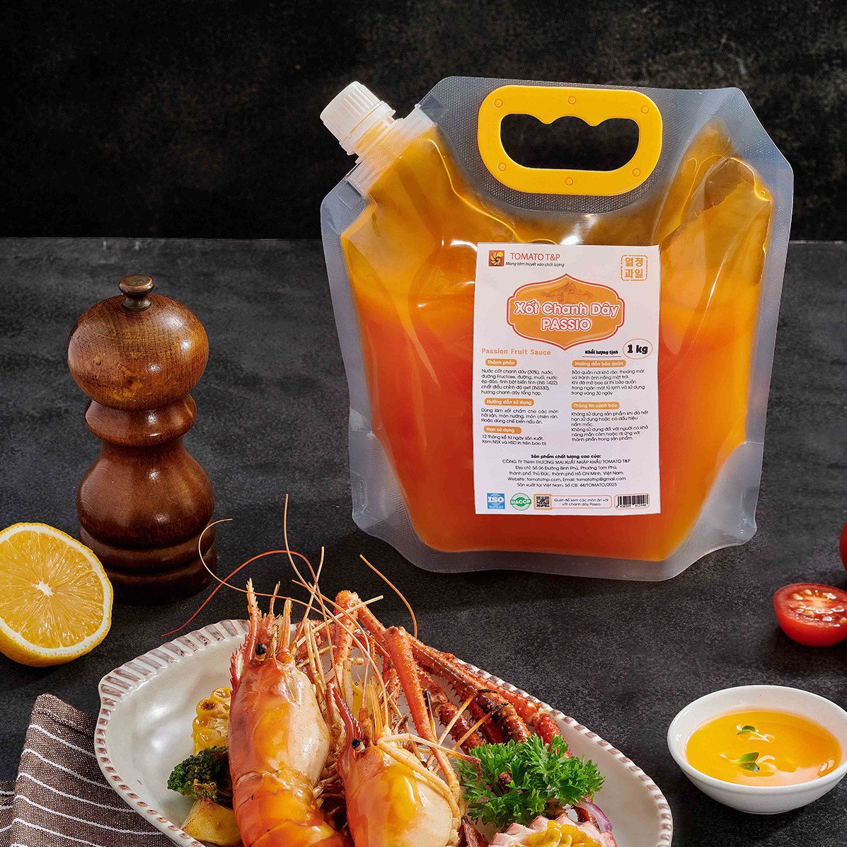 Xốt chanh dây Passio 1Kg - Tomato T&P